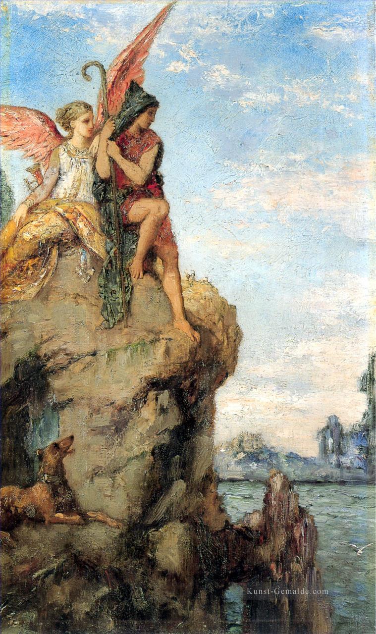 hesiod und die Muse Symbolismus biblischen Gustave Moreau mythologischen Ölgemälde